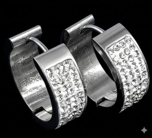 Orecchini acciaio inox donna