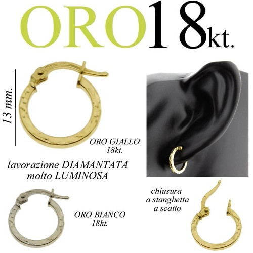 Mono orecchino uomo donna oro - mono,