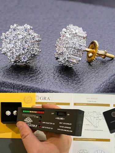 Grandi orecchini moissanite - orecchini,