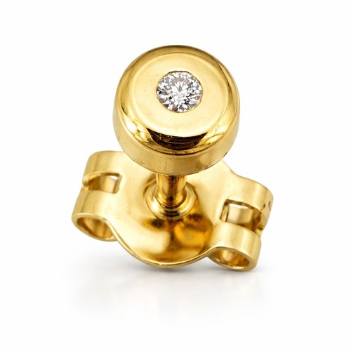 Orecchino uomo oro 585 - orecchino,