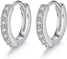 orecchini cerchietto diamante