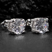 Orecchini solitario tondo