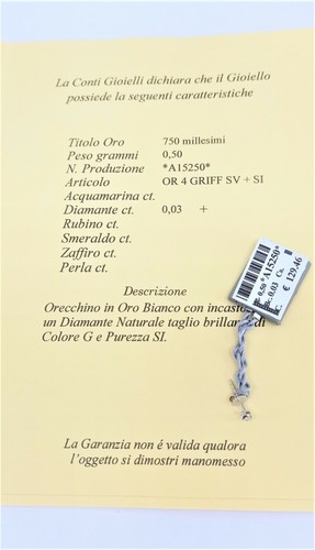 Orecchino singolo uomo - uomo, oro